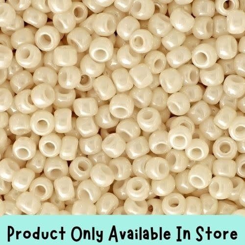 #11 Toho Seed Beads, Opaque Luster Light Beige, 2x2mm, 19 Grams/0.67oz, in store only