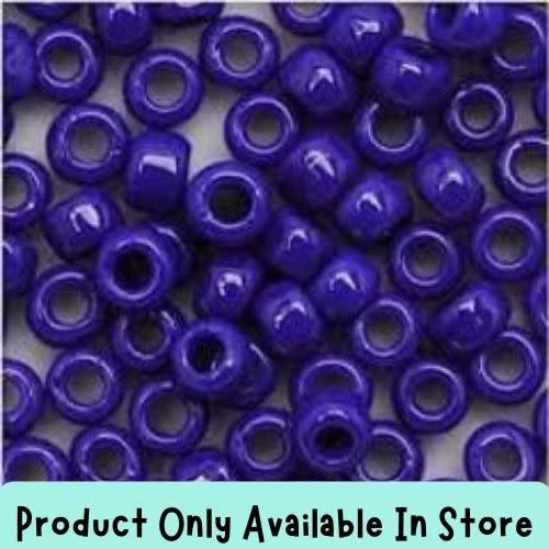 #6 Toho Seed Beads, Opaque Navy Blue, 4x4mm, 19 Grams/0.67oz, in store only