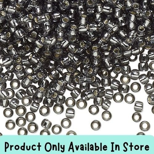 #11 Toho Seed Beads, Silver Lined Grey, 2x2mm, 19 Grams/0.67oz, in store only