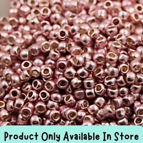 #11 Toho Seed Beads, Galvanized Sweet Blush, Permanent Finish, 2x2mm, 19 Grams/0.67oz, in store only