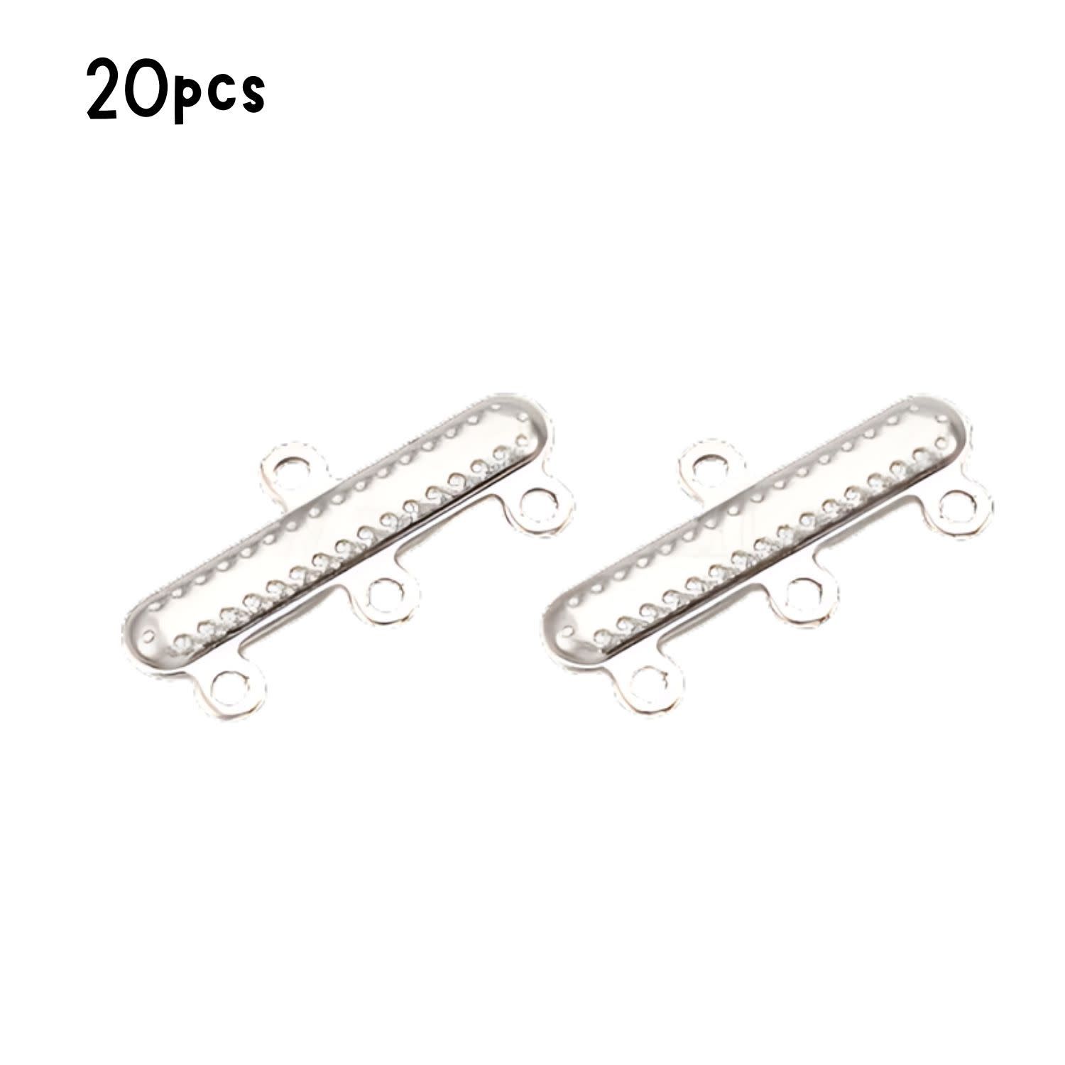 Stainless Steel 3 To 1 Reducers, 20Pcs, 20x10x1mm, Connectors/Links, 10gms/0.35oz