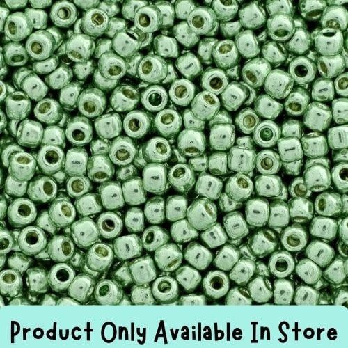 #11 Toho Seed Beads, Galvanized Seafoam, Permanent Finish, 2x2mm, 19 Grams/0.67oz, in store only
