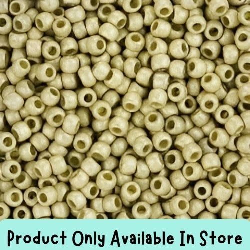 #11 Toho Seed Beads, Matte Galvanized Aluminum, Permanent Finish, 2x2mm, 19 Grams/0.67oz, in store only