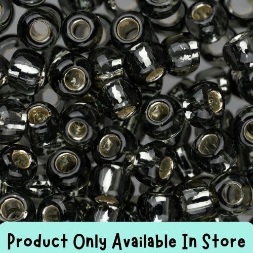 #6 Toho Seed Beads, Silver Lined Grey, 4x4mm, 19 Grams/0.67oz, in store only
