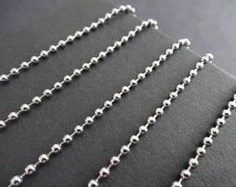 Stainless Steel, Ball Chain, 2.5mm, 32 Feet, 86gms/3.03oz