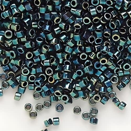 #11 Delica Seed Beads, Blue Green Gold, DB1006-TB, Approx 1440 Beads, 1 two inch tube, 7.2 grams