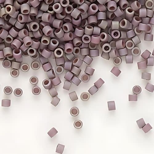 #11 Delica Seed Beads, Matte Metallic Purple Sage Ab/Rainbow, DB1062-TB, Approx 1440 Beads, 1 two inch tube, 7.2 grams