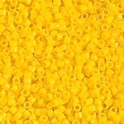 #11 Delica Seed Beads, Opaque Canary Yellow, DB1132-TB, Approx 1440 Beads, 1 two inch tube, 7.2 grams