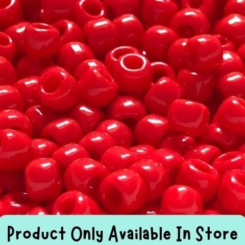 #6 Toho Seed Beads, Opaque Cherry Red, 4x4mm, 19 Grams/0.67oz, in store only