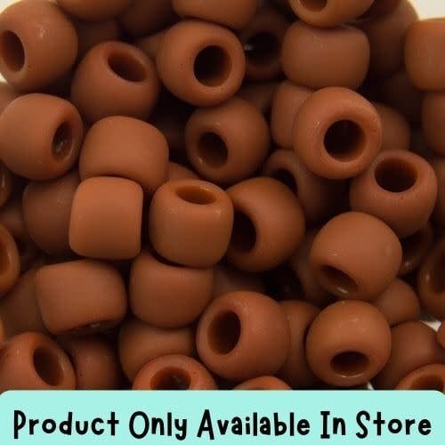 #6 Toho Seed Beads, Opaque Frosted Terra Cotta, 4x4mm, 19 Grams/0.67oz, in store only