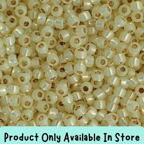 #11 Toho Seed Beads, Silver Lined Milky Jonquil, Permanent Finish, 2x2mm, 19 Grams/0.67oz, in store only
