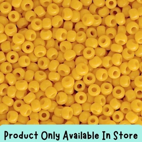 #11 Toho Seed Beads, Opaque Sunshine Yellow, 2x2mm, 19 Grams/0.67oz, in store only