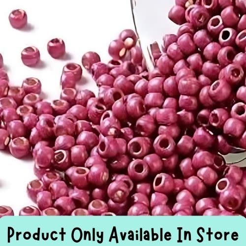 #11 Toho Seed Beads, Matte Galvanized Orchid, Permanent Finish, 2x2mm, 19 Grams/0.67oz, in store only