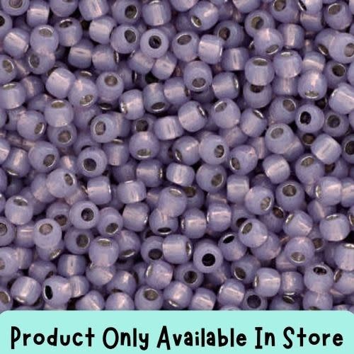 #11 Toho Seed Beads, Silver Lined Milky Amethyst, Permanent Finish, 2x2mm, 19 Grams/0.67oz, in store only