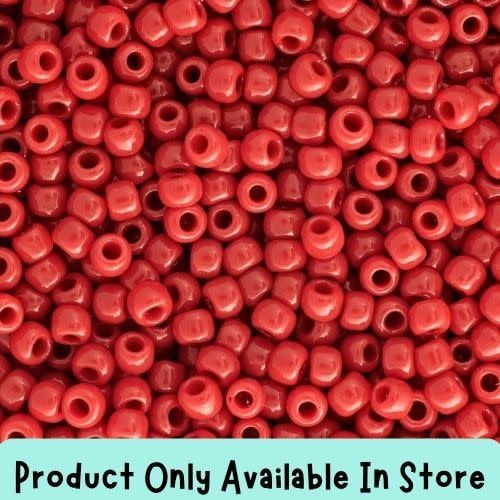 #11 Toho Seed Beads, Opaque Cherry Red, 2x2mm, 19 Grams/0.67oz, in store only
