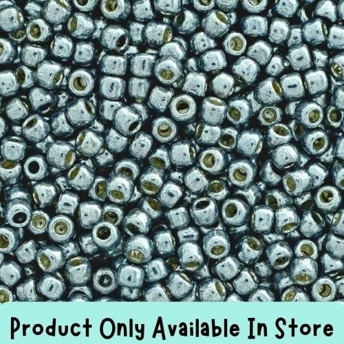#11 Toho Seed Beads, Galvanized Blue Slate, Permanent Finish, 2x2mm, 19 Grams/0.67oz, in store only