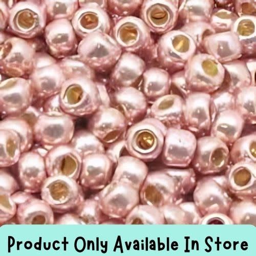 #6 Toho Seed Beads, Galvanized Sweet Blush Permanent Finish, 4x4mm, 19 Grams/0.67oz, in store only