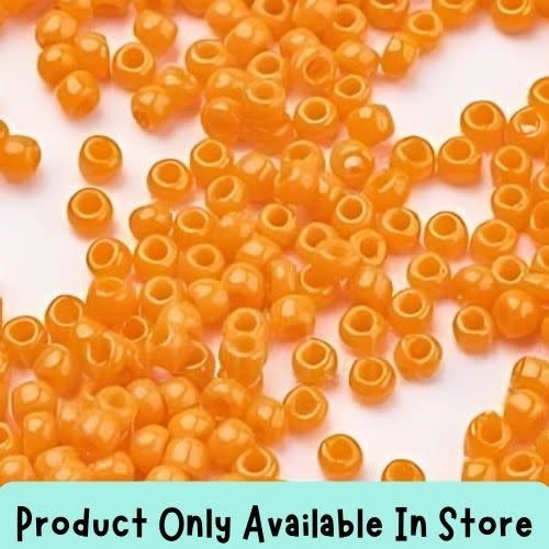 #11 Toho Seed Beads, Opaque Orange, 2x2mm, 19 Grams/0.67oz, in store only