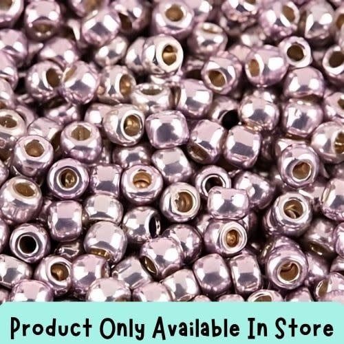 #11 Toho Seed Beads, Galvanized Lilac, Permanent Finish, 2x2mm, 19 Grams/0.67oz, in store only