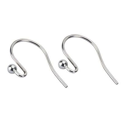 Stainless Steel Ear-Wires, Earring Hooks, 20pcs, 15x10mm, Small, 11gms/0.39oz