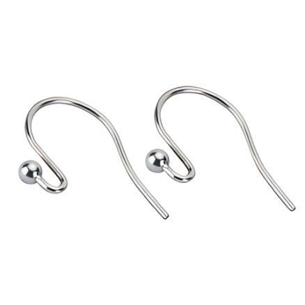 Stainless Steel Ear-Wires, Earring Hooks, 20pcs, 15x10mm, Small, 11gms/0.39oz