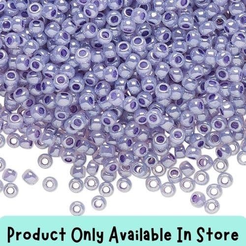 #11 Toho Seed Beads, Ceylon Gladiola Lilac, 2x2mm, 19 Grams/0.67oz, in store only