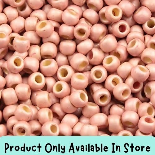 #11 Toho Seed Beads, Galvanized Peach Blush, Permanent Finish, 2x2mm, 19 Grams/0.67oz, in store only