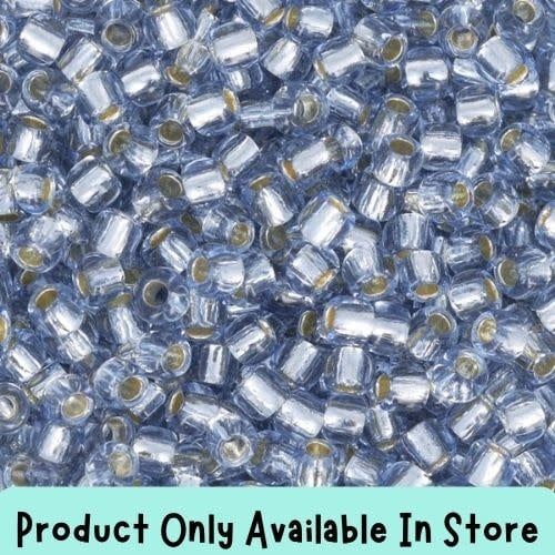 #11 Toho Seed Beads, Silver Lined Light Sapphire, 2x2mm, 19 Grams/0.67oz, in store only