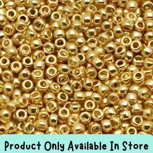 #11 Toho Seed Beads, Galvanized Starlight Gold, Permanent Finish, 19 Grams, , 2X2Mm