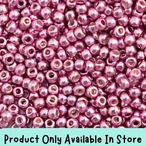#11 Toho Seed Beads, Galvanized Pink Lilac, Permanent Finish, 2x2mm, 19 Grams/0.67oz, in store only