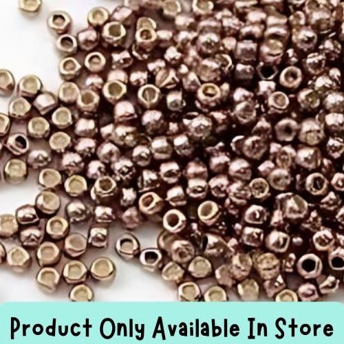 #11 Toho Seed Beads, Galvanized Almond, Permanent Finish, 2x2mm, 19 Grams/0.67oz, in store only