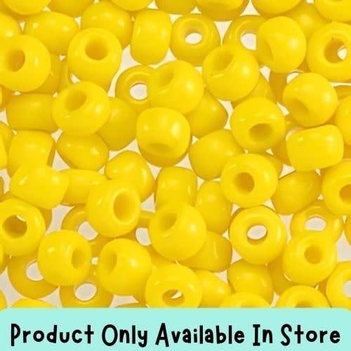 #6 Toho Seed Beads, Opaque Sunshine Yellow, 4x4mm, 19 Grams/0.67oz, in store only