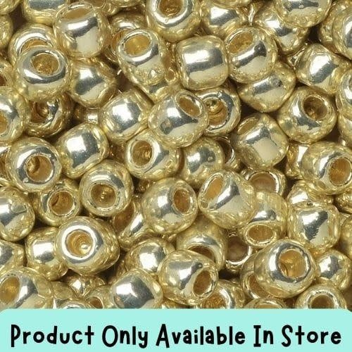 #6 Toho Seed Beads, Galvanized Aluminum, Permanent Finish, 4x4mm, 19 Grams/0.67oz, in store only