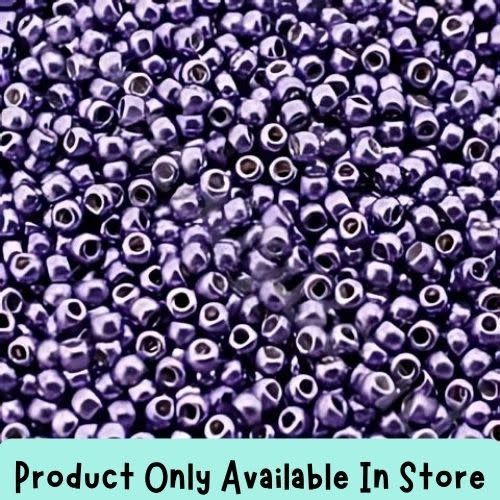 #11 Toho Seed Beads, Metallic Polaris, Permanent Finish, 2x2mm, 19 Grams/0.67oz, in store only