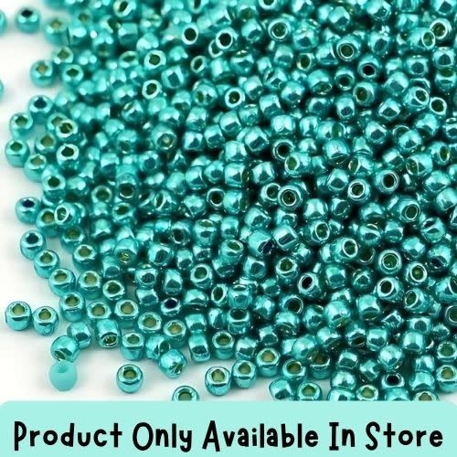#11 Toho Seed Beads, Galvanized Teal, Permanent Finish, 2x2mm, 19 Grams/0.67oz, in store only