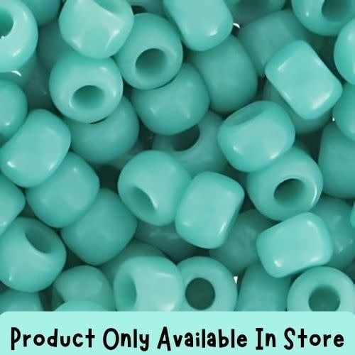 #6 Toho Seed Beads, Opaque Turquoise, 4x4mm, 19 Grams/0.67oz, in store only