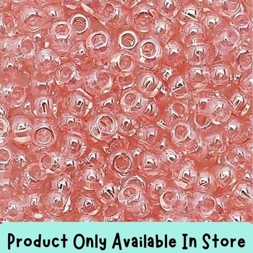 #11 Toho Seed Beads, Transparent Lustered Rose Pink, 2x2mm, 19 Grams/0.67oz, in store only