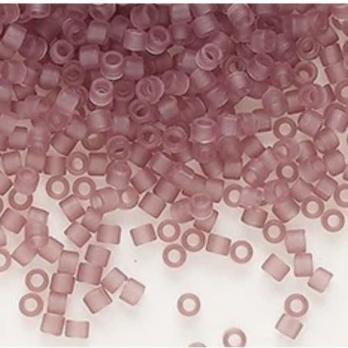 #11 Delica Seed Beads, Matte Transparent Smoky Amethyst, DB765-TB, Approx 1440 Beads, 1 two inch tube, 7.2 grams