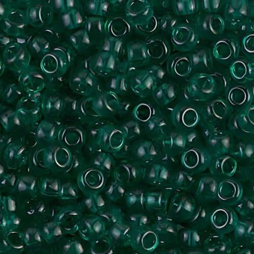 #8 Miyuki Seed Beads - Transparent Emerald, 8-9147-TB, Approx 858 Beads/22 Grams, 1 five inch tube