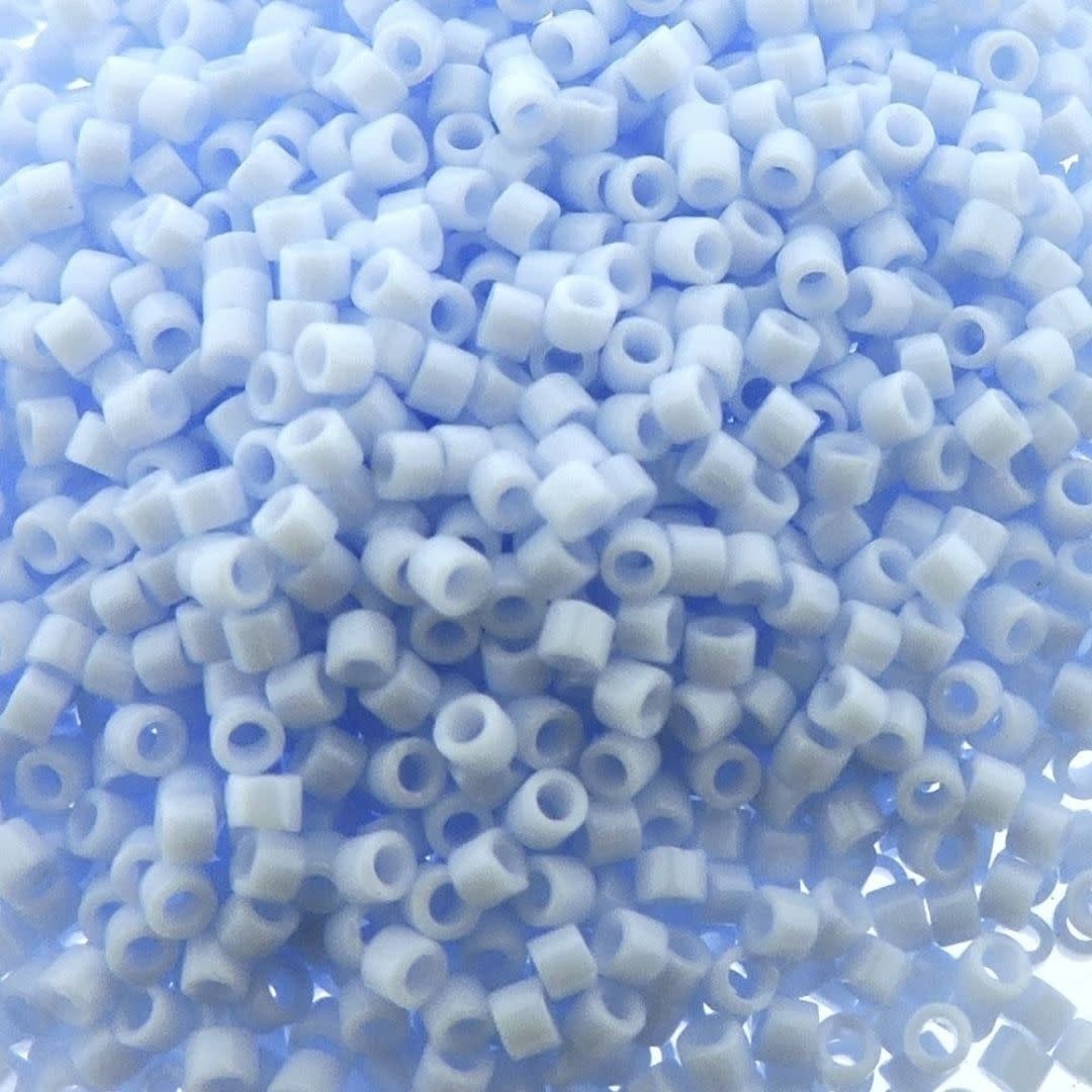 #11 Delica Seed Beads, Opaque Light Sky Blue, DB1497-TB, Approx 1440 Beads, 1 two inch tube, 7.2 grams