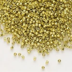 #11 Delica Seed Beads, Duracoat Galvanized Zest Yellow, DB1835-TB, Approx 1440 Beads, 1 two inch tube, 7.2 grams