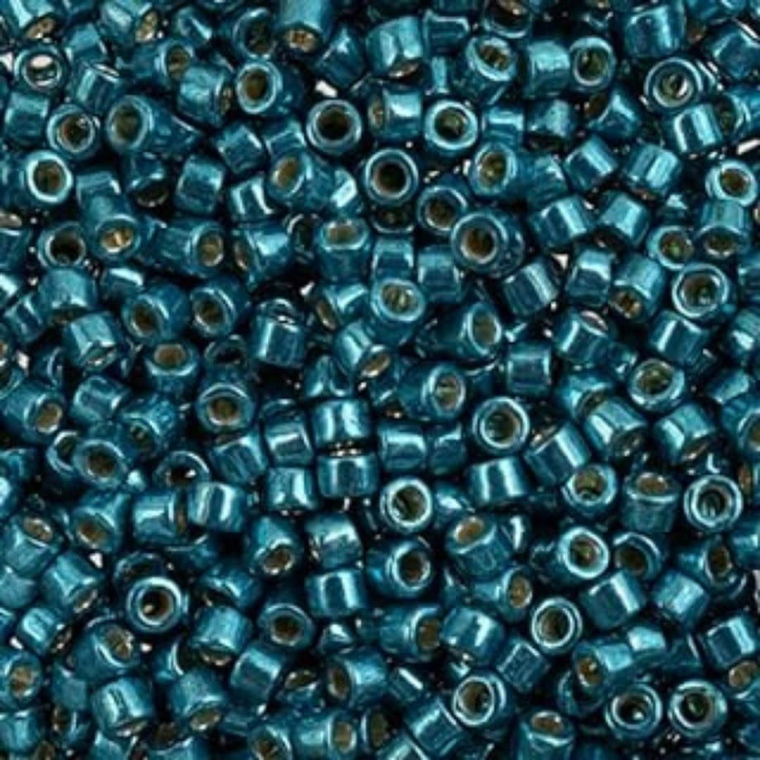 #11 Delica Seed Beads, Duracoat Galvanized Posedion Blue, DB2515-TB, Approx 1440 Beads, 1 two inch tube, 7.2 grams