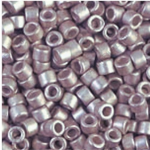 #11 Delica Seed Beads, Semi Matte Galvanized Light Smokey Amethyst, DB1158-TB, Approx 1440 Beads, 1 two inch tube, 7.2 grams