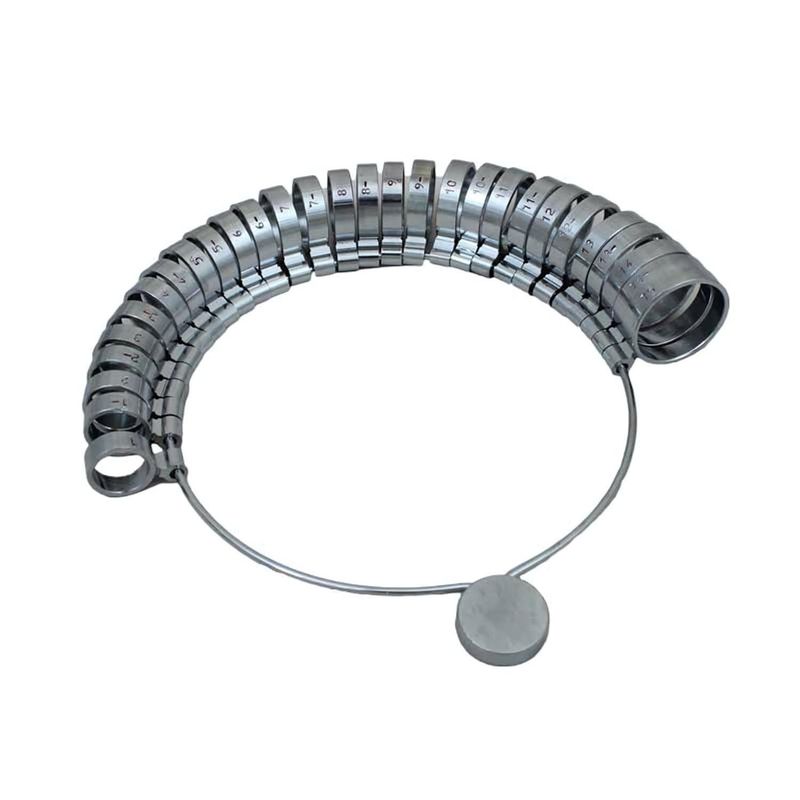 Ring Sizer, Nickel, Sizes 1 To 15