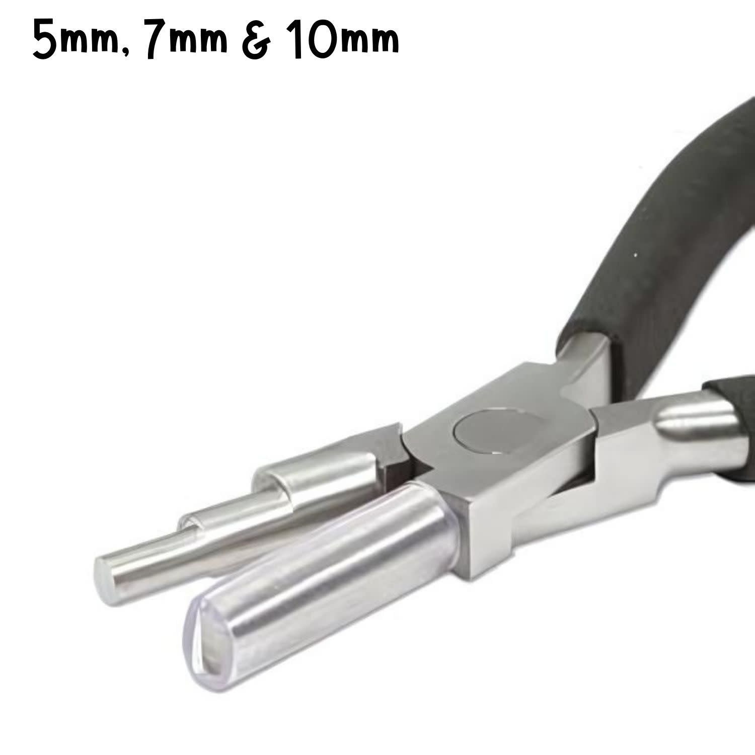 Wire Looping Pliers, Makes 5-7-10mm Rings, 6&quot; Long, 5oz