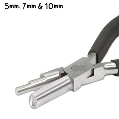 Wire Looping Pliers, Makes 5-7-10mm Rings, 6&quot; Long, 5oz
