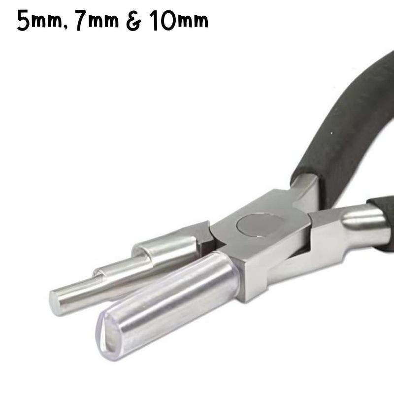 Wire Looping Pliers, Makes 5-7-10mm Rings, 6&quot; Long, 5oz