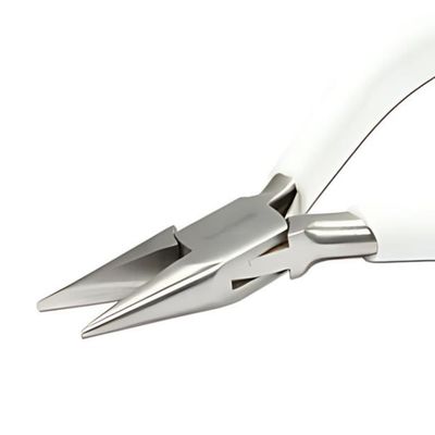 Chain Nose Pliers, White Pvc Handles, 5&#39;&#39; Long, 3oz