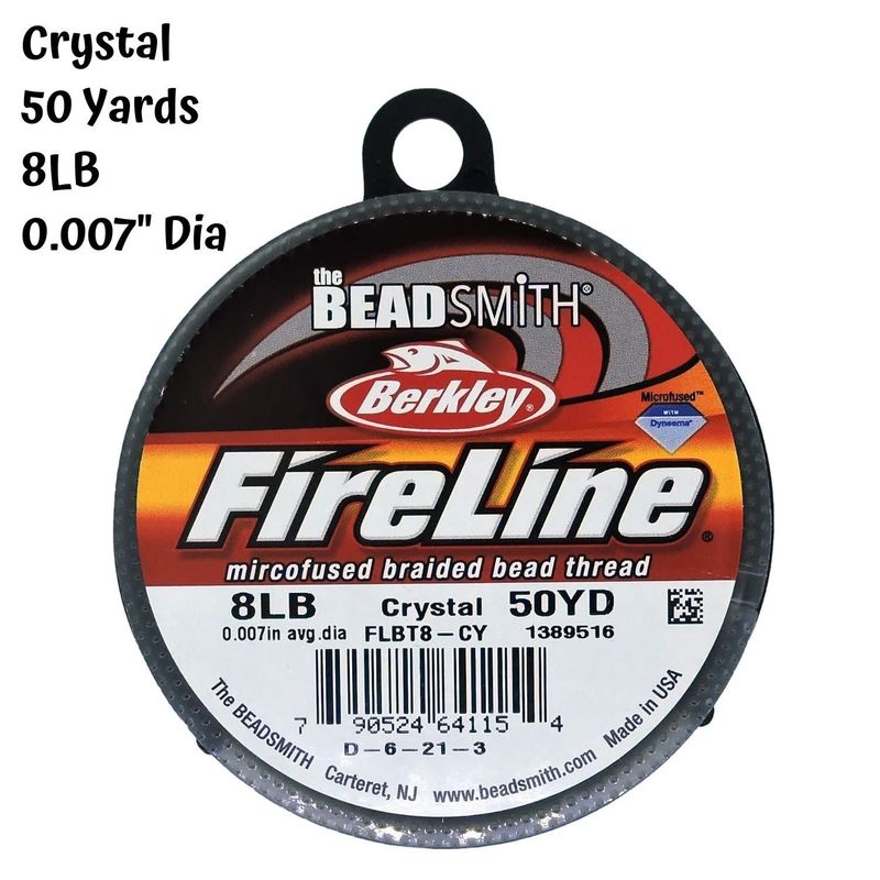 8lb Fireline, Crystal, 50 yards, 0.007&quot;/0.17mm Diameter, 28gms/1oz