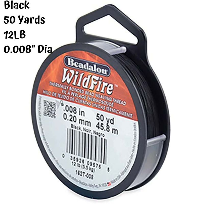 12lb Wildfire, Black, 50 Yards, 0.008&quot;/0.20mm Diameter, 28gms/1oz